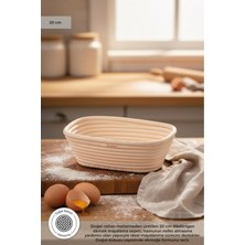 Handanca Puder - Ekmek Mayalama Sepeti Dikdörtgen 20 cm