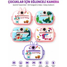Erdmsp Sevimli Tasarım Dinazor Unicorn Tavşan  Çek Bas Eğlen Özel Fotoğraf Makinesi Çift Lens Küçük Fotoğrafçılar Için Büyük Fırsat