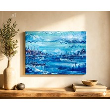 Derin's Design Art Yağlıboya Tablo / Zamansız Sular Serisi ✨ Sessiz Liman