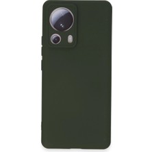 Ne Lazım Bana Mi 13 Lite Kılıf Nano Içi Kadife - Koyu Yeşil