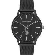 U.S. Polo Assn. Erkek Kol Saati USPA1023-04 Siyah Kasa Pilli Suya Dayanıklı Spor Tasarım