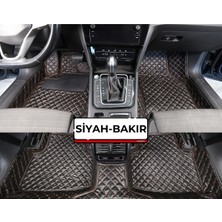 Hyundai Accent Yumurta 1994-2000 Siyah Üzeri Bakır Dikiş 8d Diamond Premium Tam Kaplama Deri Oto Paspas