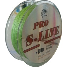 Cyrstal İp Örgü Misina - 4 Kat - Pro S-Line - 100mt - 0.25mm - 11,35kg Çeker
