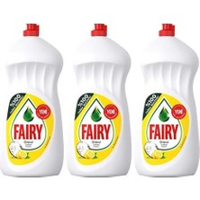 Fairy 1500 ml X3 Limon Kokusu Sıvı Deterjan Elde Yıkama İçin Özel Formül