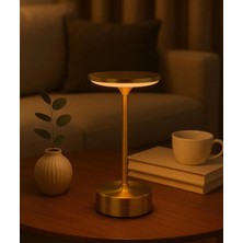 Cata CT-8438 Toronto Şarjlı Masa Lambası Gold | Dokunmatik 3 Renk LED (3000K-6500K) Kablosuz Metal Gövde Şık Dekoratif Aydınlatma