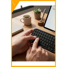 Esplendor Kablosuz Mini Bluetooth Klavye Şarjlı Taşınabilir 10M Bağlantı Mesafeli