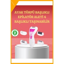 Esplendor 4 Başlıklı Kablosuz Epilasyon Tıraş ve Ayak Bakım Cihazı Şarjlı