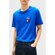 Tommy Hilfiger % 100 Pamuk Regular Fit Bisiklet Yaka T Shirt Erkek T Shirt MW0MW42367 C7F