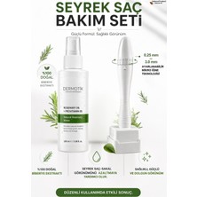 Dermotik Saç Oluşumuna Yardımcı Biberiye Suyu ve Ayarlanabilir Dermastamp Seti Dökülme Karşıtı 100 ml