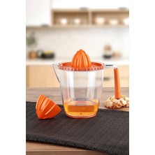 Handanca Silikon Saplı Limon Portakal Turunç Narenciye Sıkacağı Turuncu 1 Lt