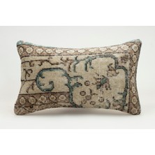 Kilim Wholesale El Yapımı Kilimden Yapılmış Vintage Kırlent Kılıfı, Yün, 30X50 cm