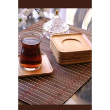 Handanca Bambu Bardak Altlığı, 6 Lı Bardak Atlığı