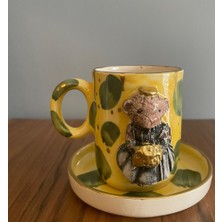 Atölye no17 Sarı Kız Teddy Fincan