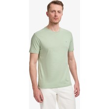 Pierre Cardin Erkek Çağla Slim Fit %100 Pamuk Bisiklet Yaka Basic Tişört 50325307-VR016