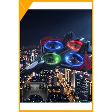 Esplendor Uzaktan Kumandalı LED Işıklı Fighter Jet Drone 360 Derece Dönen Oyuncak