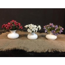 Handanca Üçlü Dekoratif Mini Set Çiçekli