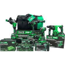 Hais 4lü Profesyonel Set (Kırıcı Delici,matkap,taşlama,darbeli Matkap,torklu Vidalama