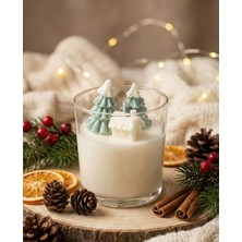 My Balli Store 1 Adet Çam Ağacı ve Ev Şekilli Bardak Soya Mum