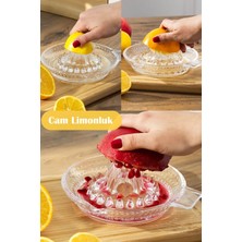 Handanca Sado Cam Büyük Boy Portakal Limon Sıkacağı Portakal Sıkacağı Narenciye Sıkacağı 100 ml 16 cm