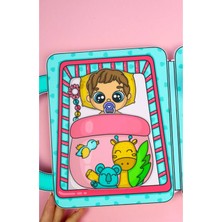 Farcy Kes-Yapıştır-Oyna Bebek Bakım ve Giydirme Oyunu