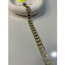 Hüma Butik Xuping Kalp Zincir Bileklik | Kuyumcu Işçilikli Altın Renk Trend Model
