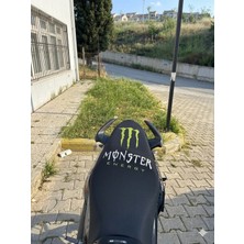 Vizyontek Mondial Drift L Uyumlu Baskılı Motosiklet Sele Koltuk Kılıfı Siyah Renk