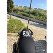 Vizyontek Mondial Drift L Uyumlu Baskılı Motosiklet Sele Koltuk Kılıfı Siyah Renk