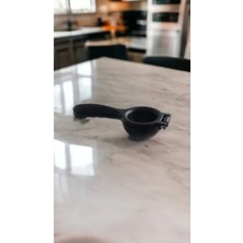 Handanca Portakal Limon Narenciye Sıkacağı Döküm Mat Siyah 23 cm Limon Sıkacağı