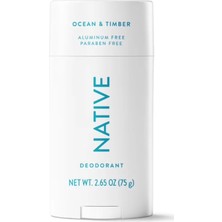 Native Youth Natıve Ocean & Tımber Alumınum Free Paraben Free Stick Deodorant 75 G