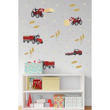 Esa Kids Odanda Çiftlik Macerası Başlasın! Traktör ve Çiftlik Temalı Renkli Duvar Stickerı