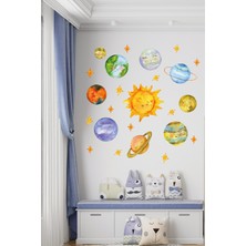 Esa Kids Odasında Bir Galaksi Kurulsun! Esatoys Güneş ve Gezegenler Duvar Sticker Seti