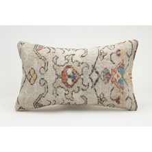 Kilim Wholesale El Yapımı Kilimden Yapılmış Vintage Kırlent Kılıfı, Yün, 30X50 cm