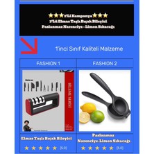 Handanca 2'li Set Narenciye Limon Sıkacağı ve Bıçak Bileyici