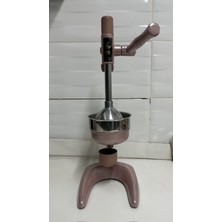 Handanca - 1707 Model Klasik Sanayi Meyve Sıkacağı - Pembe -Kollu Narenciye Sıkacağı