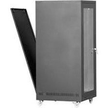 Setrack 32U 19'' 600X800 Tekerlekli Camlı Rack Kabinet