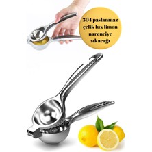 Handanca Paslanmaz Çelik Narenciye Sıkacağı, Sağlam ve Pratik Portakal Sıkma Aparatı