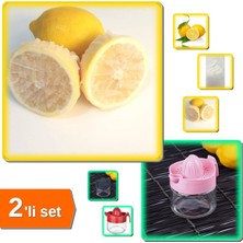 Handanca 100 Adet Limon Bonesi - Bitki Çayı Bonesi + Cam Kavanozlu Limon Narenciye Sıkacağı 300 ml - 2li Set