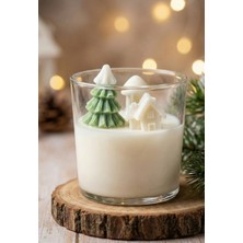 My Balli Store 1 Adet Çam Ağacı ve Ev Şekilli Bardak Soya Mum