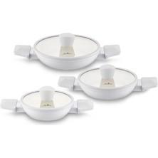 Jumbo Swiss Crystal  6 Parça Light Grey Sahan Seti