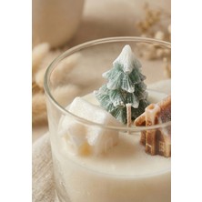 My Balli Store 1 Adet Çam Ağacı ve Ev Şekilli Bardak Soya Mum