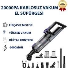 Hızlı Store 22000Pa 6000mAh Kablosuz Vakum Güçlü El Süpürgesi
