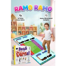 Farbu Oyuncak Haydi Dansa! Ramo Ramo Dans Matı 130X70 cm Adım Adım Eğitici Eğlence Dansı Öğretim Oyunu