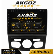 GÖZA-X Cıtroen C4 2015-2018 Multimedya Çerçevesi 10 Inç Soketleri Içinde