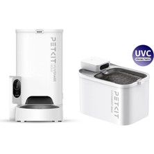 Petkit Yumshare Solo Kameralı Akıllı Mama Kabı ve Eversweet Max (Uvc) Su Pınarı Paketi