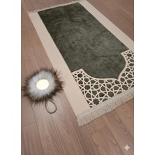 Bripurga Modern Tasarım Yumuşak Peluş Seccade – Şık ve Sade Namazlık