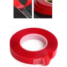CTR Ticaret 25MM x 20 Metre Şeffaf Çift Taraflı Akrilik Montaj Bandı - Ekstra Güçlü Tutunma