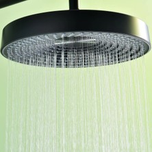 Mase Mode Solle 300 mm Oval Tepe Duş Başlığı Black