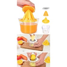 Handanca Lemon 3 Ürün Birlikte - Narenciye Sıkacağı + Limon Peynir Rendesi + Ölçü Bardağı