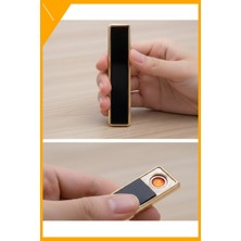 Esplendor Rüzgar Geçirmez USB Şarjlı Elektronik Çakmak Alevsiz Plazma Ark