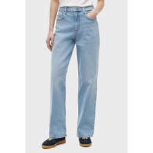 Tommy Jeans Pamuklu Regular Fit Yüksek Bel Jeans Bayan Kot Pantolon DW0DW23018 1AB